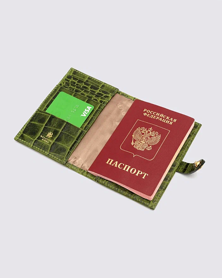 Обложка на паспорт GREEN